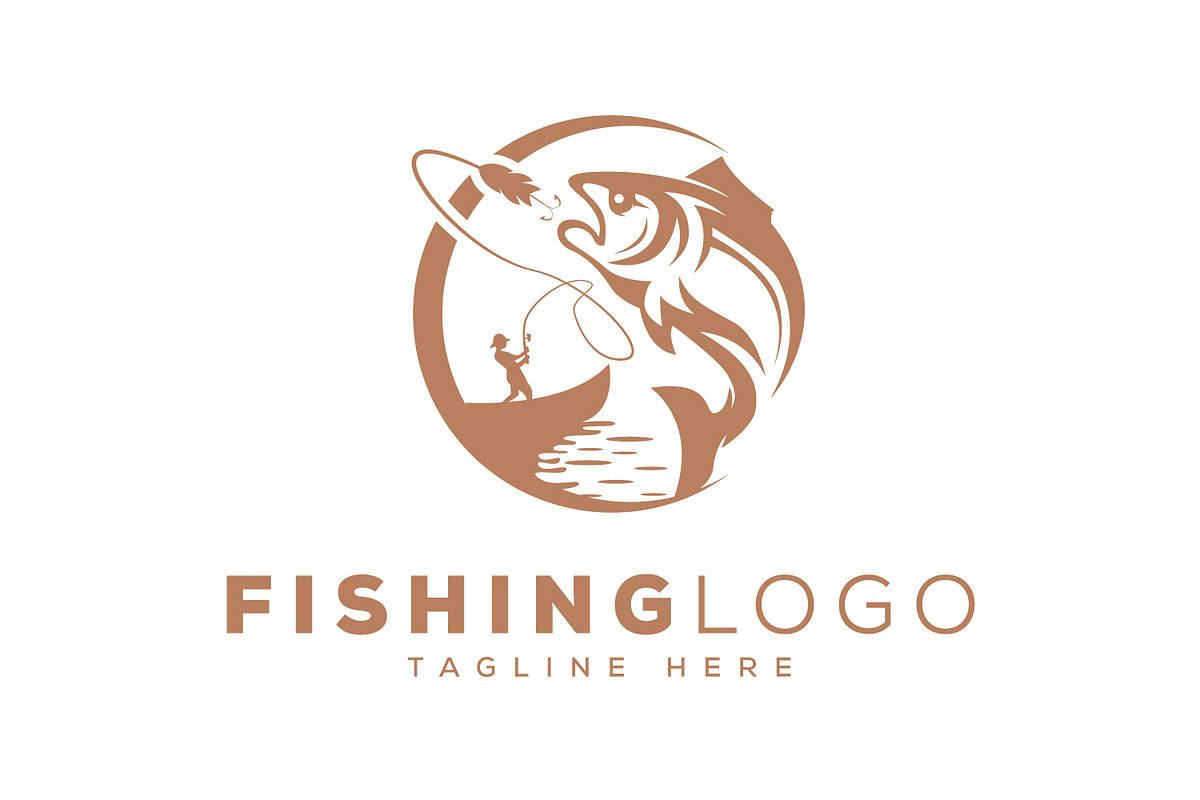 Fishing Logo, a Branding & Logo Template by Esrastion