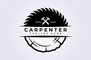 Carpenter Logo Vector Illustration