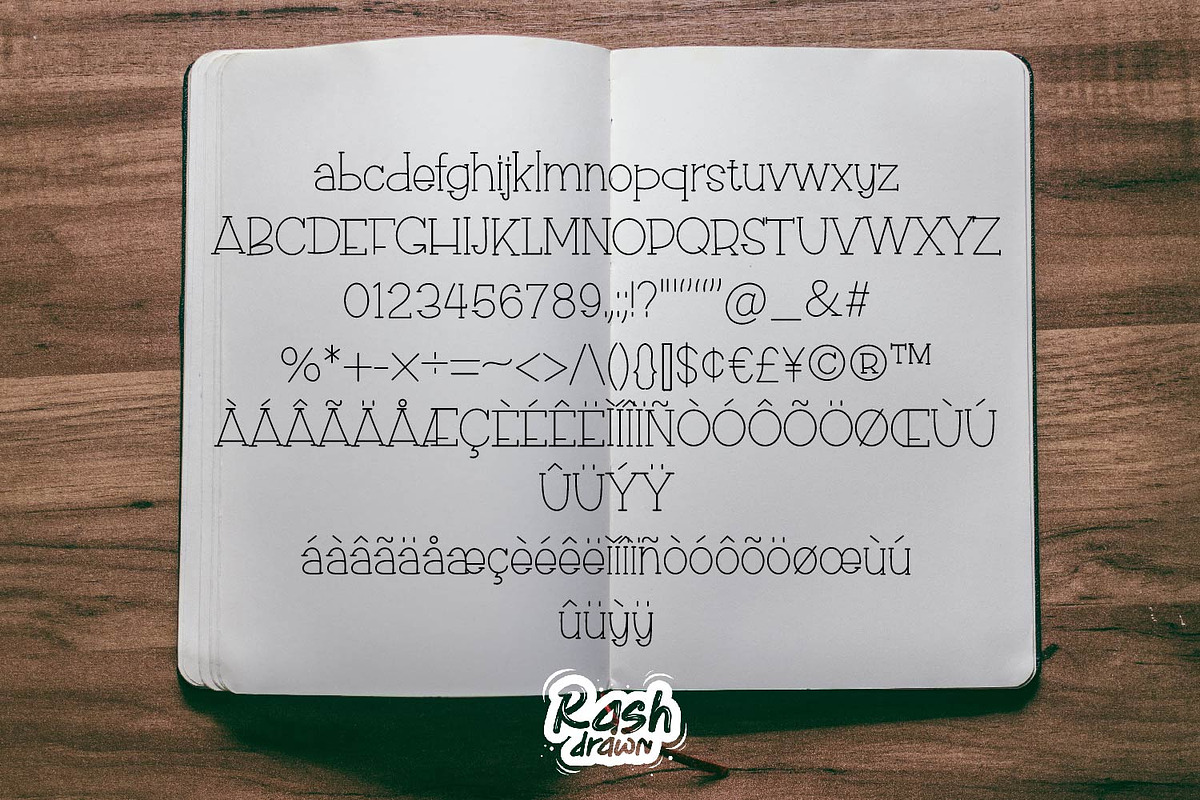 Line Sketch, a Font by Rashdrawn (Photo 3 of 3)