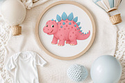 Cute Dinosaur Clipart Bundle, an Animal Illustration by maryamdesignarts (Thumbnail 10 of 10)