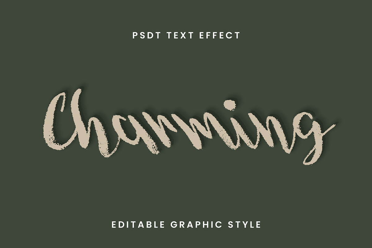 Chalk Brush Script Text Effect