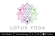 Lotus Yoga - Reiki Healing Logo 2, a Branding & Logo Template by BF Studios (Thumbnail 1 of 3)