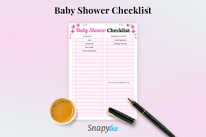 Baby Shower Checklist Printable