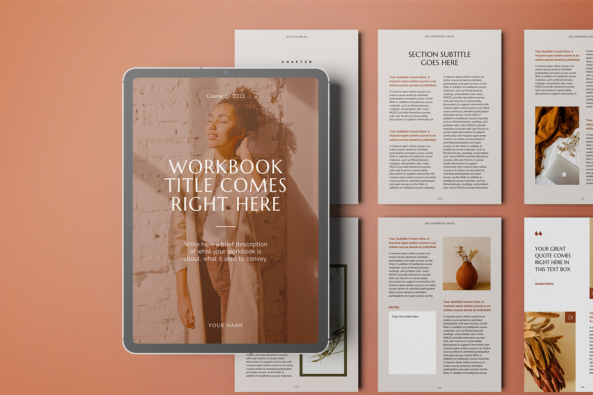 Workbook Creator Mockup, a Print Template by 2M GRAPHICS DESIGN (Photo 2 of 10)