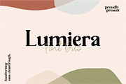 Lumiera Font Duo, a Sans Serif Font by 24Design Studios (Thumbnail 1 of 6)
