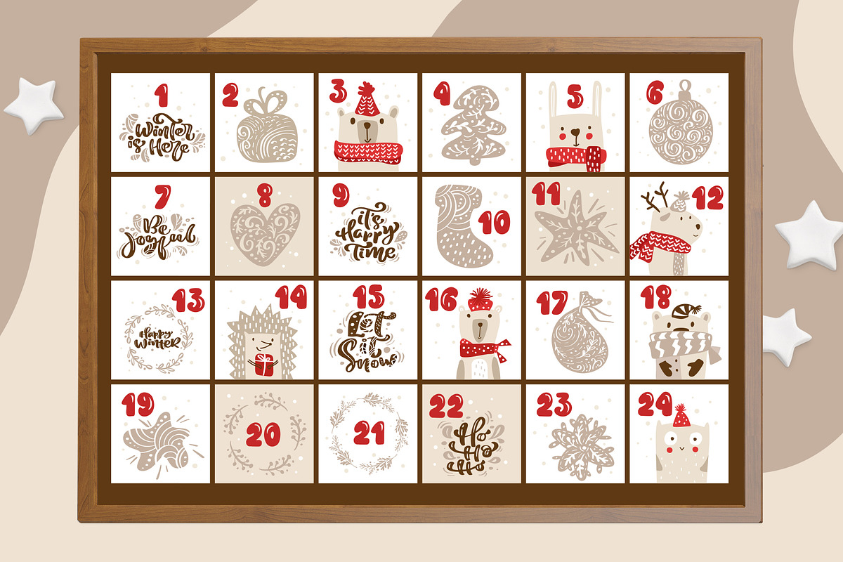 Christmas Scandinavian Advent Animal, an Object Graphic by Happy Letters (Photo 4 of 6)