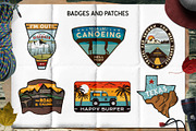 Retro Camp Adventure Badges Kit, a Branding & Logo Template by JeksonGraphics (Thumbnail 4 of 12)