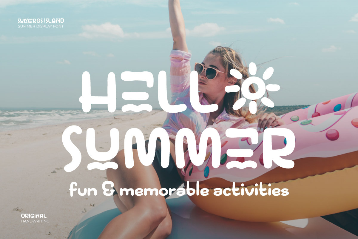 Sumeros Island - Display Font, a Handwritten Font by productype1 (Photo 7 of 10)