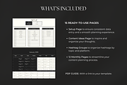 Social Media Content Calendar, a Marketing Template by Gilla Templates (Thumbnail 3 of 9)