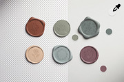 Wax Seals Mockup, a Product Mockup by Custom Scene (Thumbnail 5 of 11)
