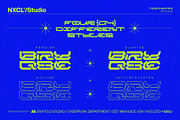 NCL BRAYQOSE - Cyberpunk Font, a Sans Serif Font by Enxyclo Studio (Thumbnail 6 of 13)