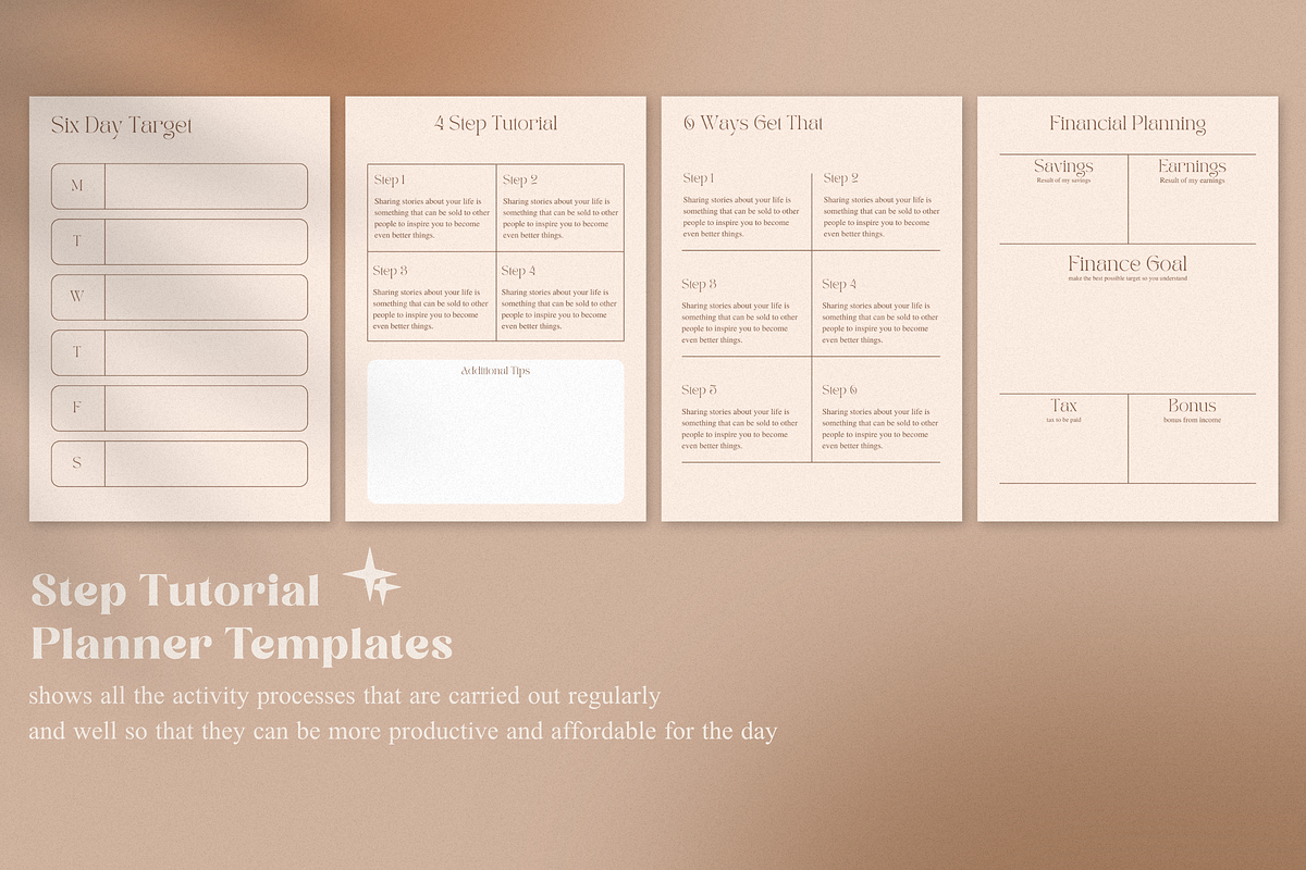 Resolution Planner Canva Templates