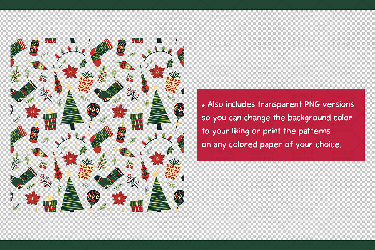 Holiday Trinkets Graphic Set, a Pattern Graphic by Drafts n Doodles (Photo 6 of 6)