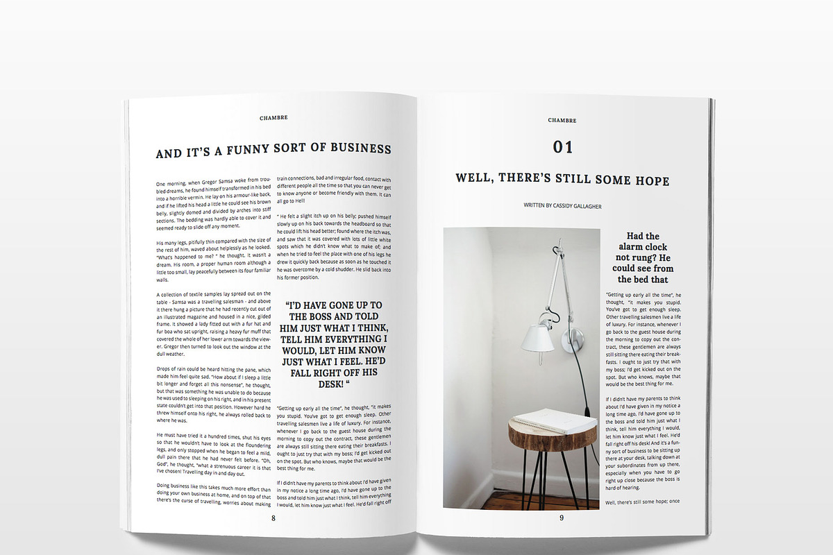 Chambre magazine template, a Magazine Template by Unsited (Photo 9 of 10)
