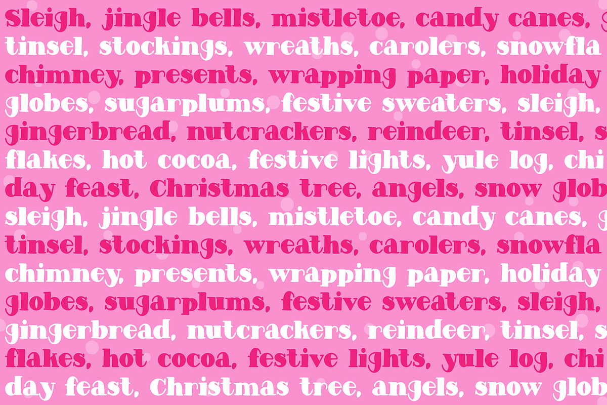JOLLY SNOW a Vintage Christmas Serif, a Serif Font by Blush Font Co. (Photo 2 of 4)