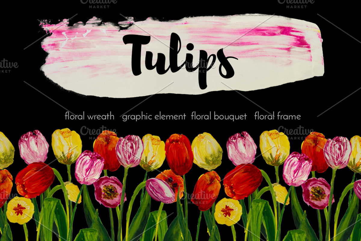 Spring tulips, an Illustration by Big Bundles Shop (Photo 2 of 5)