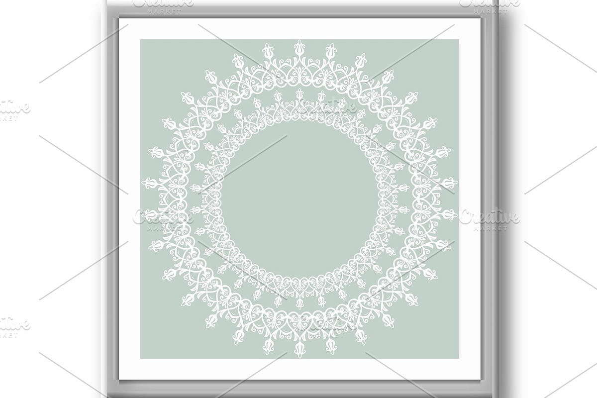 Damask Vector Orient Pattern, a Decorative Illustration by FineArtStudio (Photo 3 of 3)