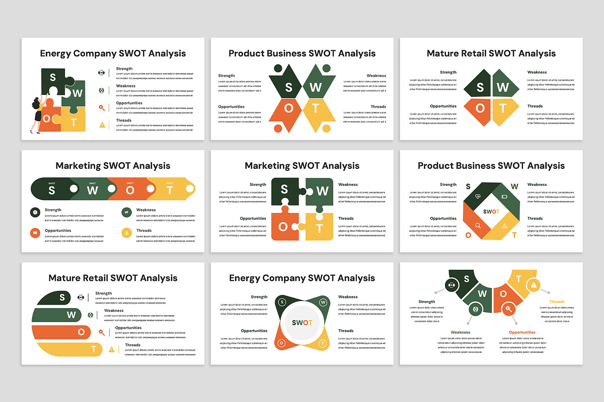 SWOT Google Slides, a Presentation Template by rgbryand (Photo 3 of 6)