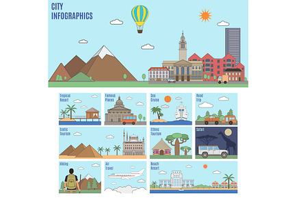 City infographics. Tourism