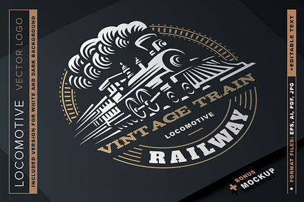 Locomotive logo illustration