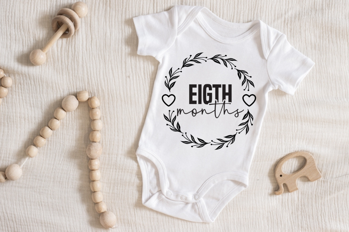 Baby Milestone round SVG Bundle, an Object Graphic by Design's Dark (Photo 8 of 9)