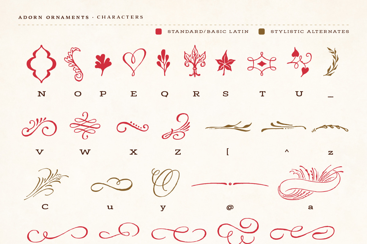 Adorn Collection, a Sans Serif Font by Laura Worthington (Photo 59 of 62)