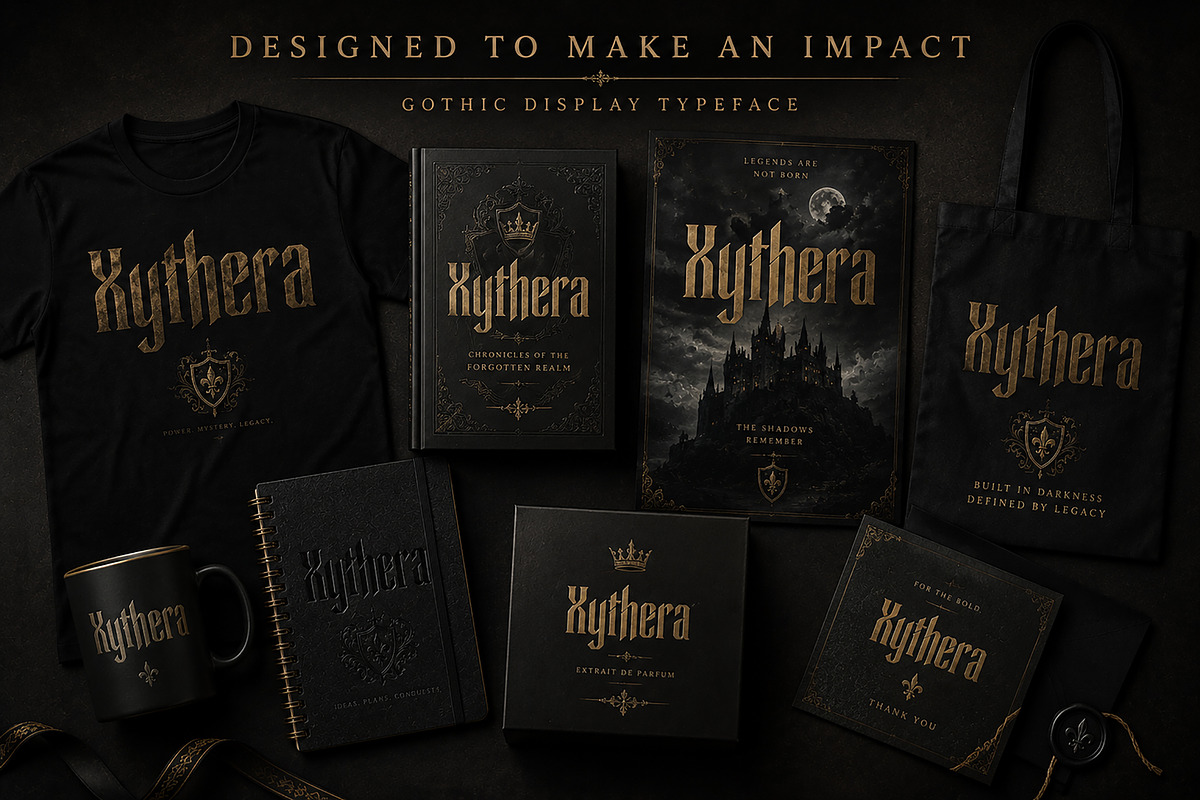 Xythera, a Blackletter Font by Wow Magic (Photo 2 of 4)