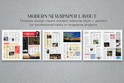 Newspaper Editorial Template, a Magazine Template by Oshin Design (Thumbnail 2 of 7)