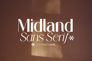 Midland Family (54 Fonts), a Sans Serif Font by Areatype