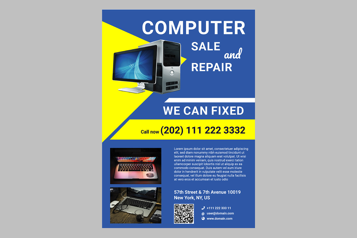 Computer Flyer, a Flyer Template by PenciGraphics (Photo 2 of 2)