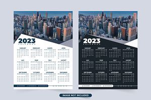 Annual Business Calendar Vector