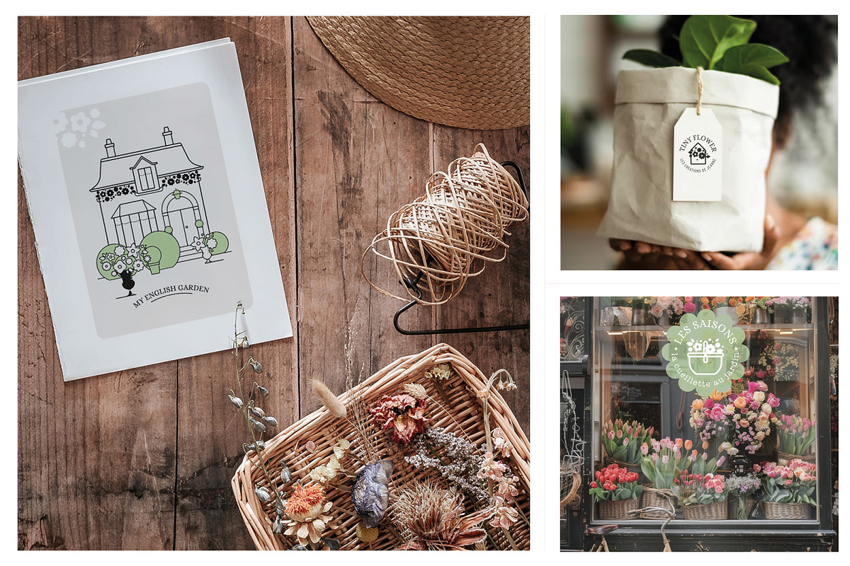 Collection florale – Logos, pictogra, an Outline Icon by AnneCeline (Photo 5 of 8)