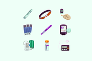 Diabetes Care Essentials, a Healthcare Illustration by Deemak Daksina (Thumbnail 1 of 3)
