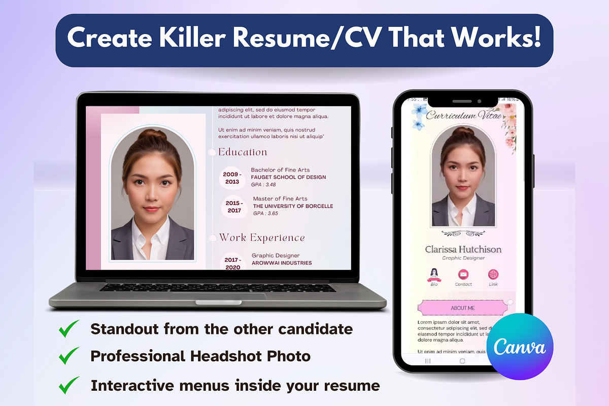 StarCV Pro-03|Canva Resume Template, a Landing Page Template by Omaikraf Studio (Photo 2 of 9)