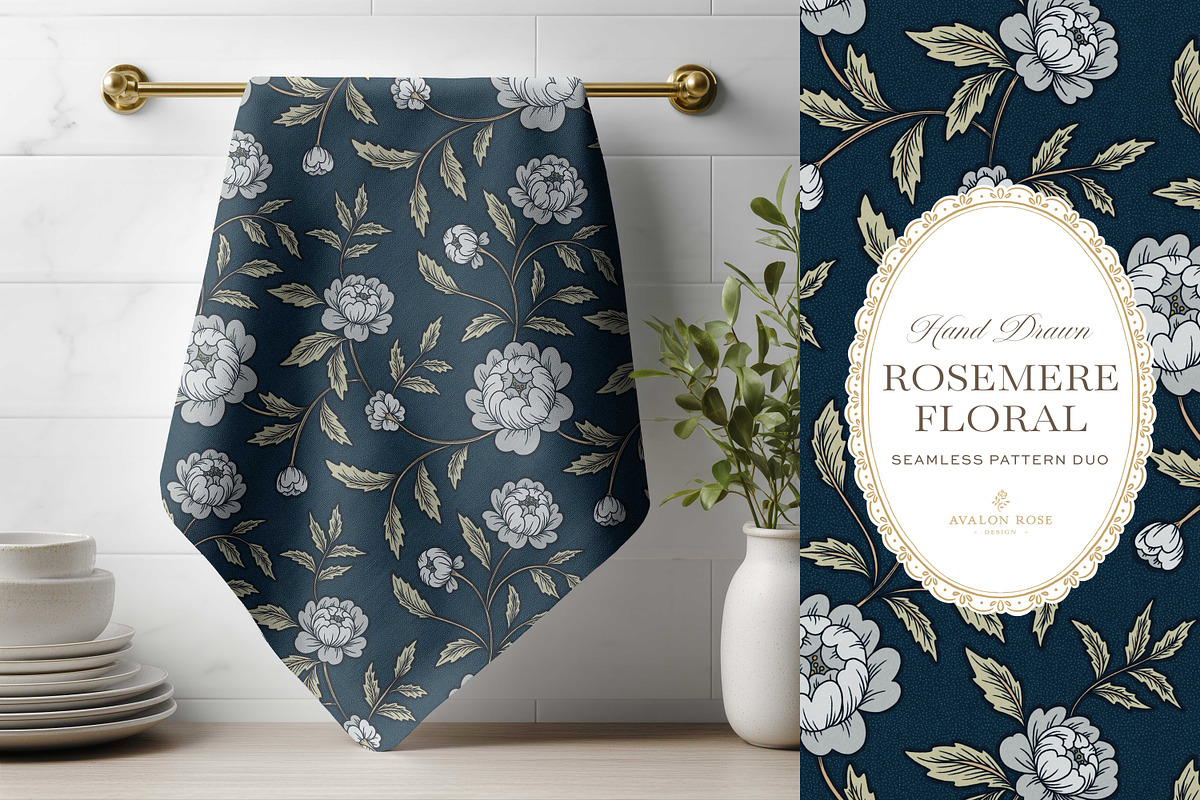 Rosemere Floral Pattern Bundle, a Pattern Graphic by Eclectic Anthology (Photo 14 of 19)