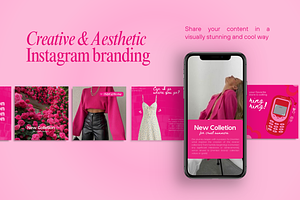 Aesthetic Pink Instagram Template