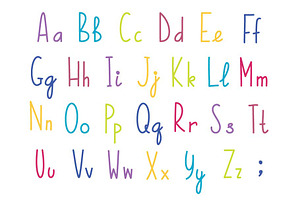 Unicorns Vector Set Alphabet Bonus