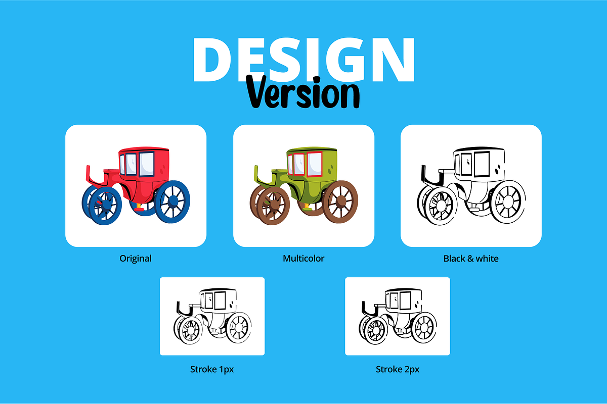 Animated Antique Car Vectors, a Duotone Icon by Prosymbols (Photo 5 of 14)