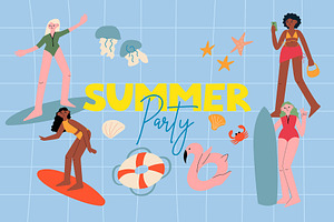 Summer Party | Cliparts, Posters