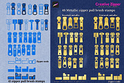 Creative Zipper Procreate Brush Kit, a Brush Add-On by Fashion Workshop Bkk (Thumbnail 5 of 13)