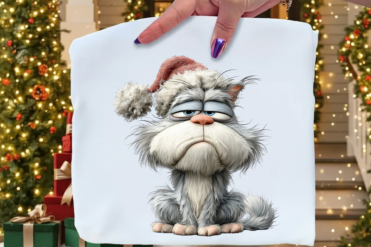 Whimsical Grumpy Christmas Animals, an Illustration by Craft Nest (Photo 5 of 9)