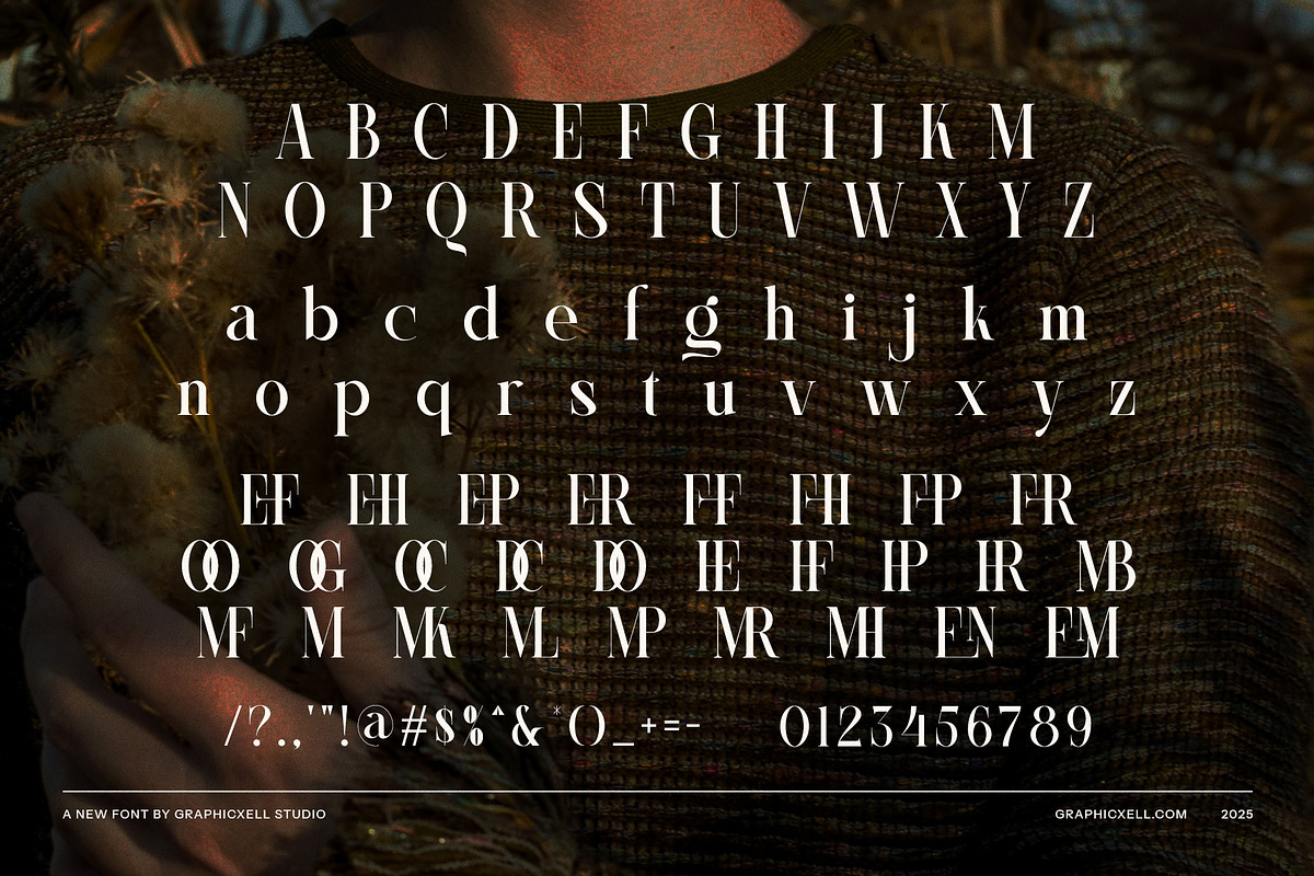 Glaste Elegant Serif Font, a Serif Font by Graphicxell (Photo 8 of 8)
