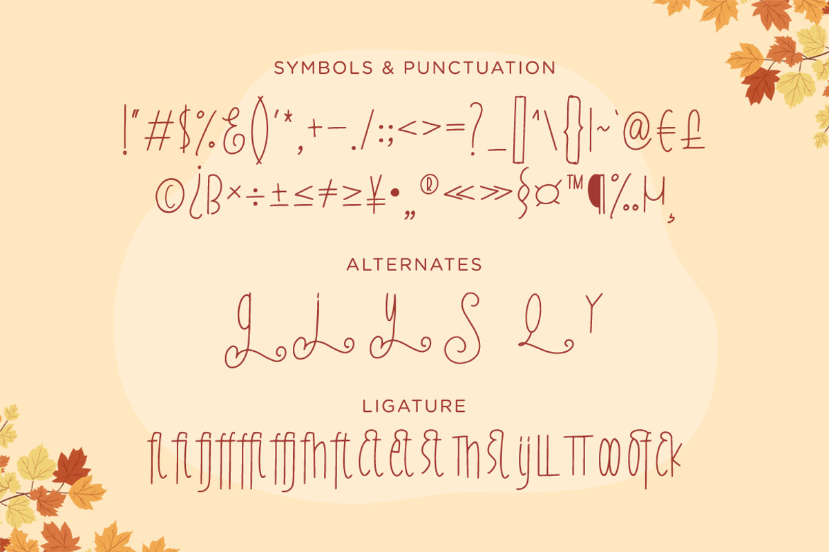 Fall Season - Handwritten Font, a Handwritten Font by Typefactoryco (Photo 3 of 9)