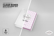 Clear Box Set Packaging Mockup, a Cups & Container Mockup by INCDesign (Thumbnail 4 of 21)