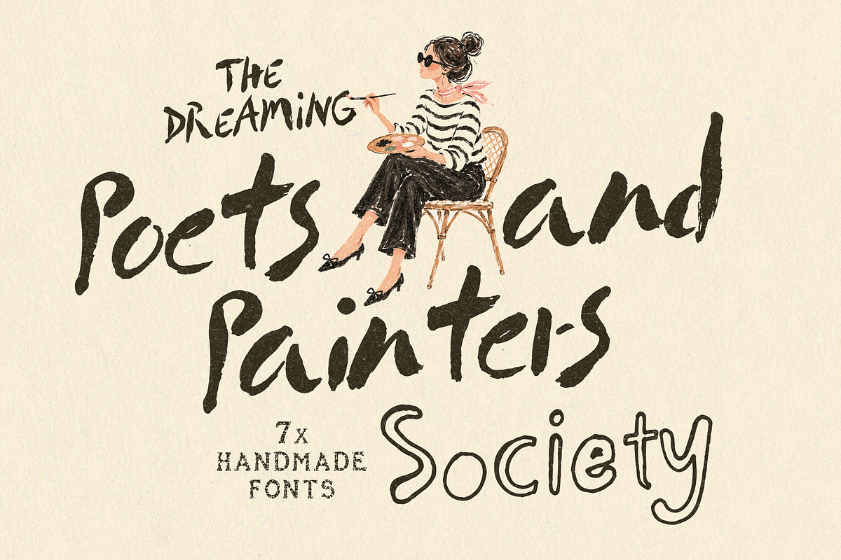 Artistic Handwritten Signage Fonts, a Handwritten Font by Laras Wonderland (Photo 1 of 12)