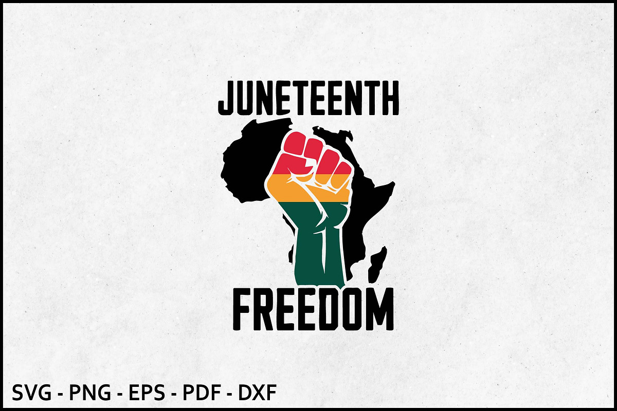 Juneteenth Freedom Africa Map SVG, an Object Graphic by BeeCraftR (Photo 1 of 2)