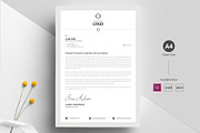 Minimal Letterhead, a Stationery Template by ARP Creation (Thumbnail 1 of 5)