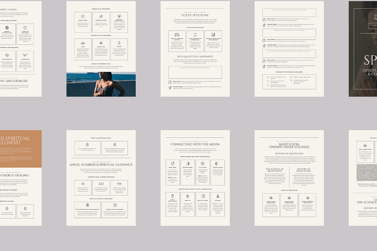 HOLISTIC WELLNESS EBOOK TEMPLATE, a Marketing Template by Daring Digies (Photo 5 of 9)