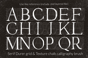 Procreate Letter Builder Chalk Brush