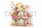 Whimsical Summer Rabbits Clipart, an Illustration by Craft Nest (Thumbnail 11 of 12)